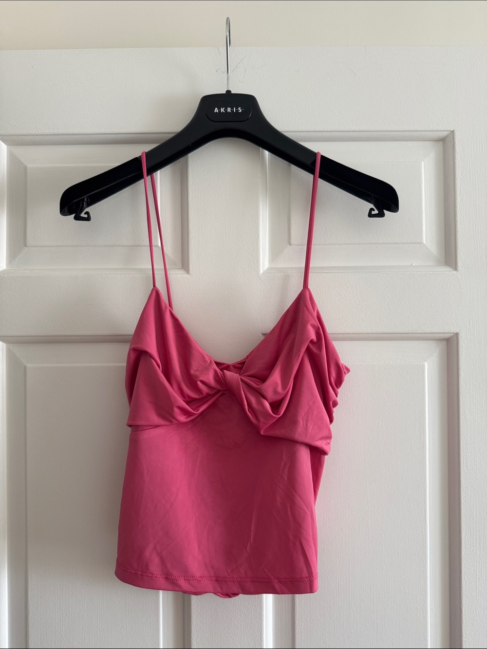 ANTHROPOLOGIE Fuchsia Draped Spaghetti-Strap Camisole